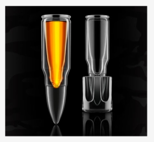 Drawing Of Shot Glass With Bullet, HD Png Download, Free Download