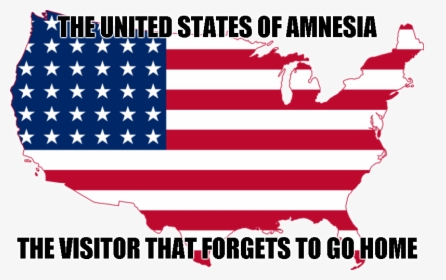 Amnesia Meme - United States Map Small, HD Png Download, Free Download
