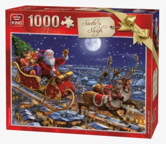 Santa Sleigh Christmas Eve, HD Png Download, Free Download
