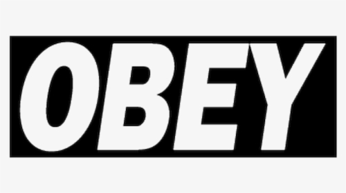 Obey Sticker Png - Obey Logo Black And White, Transparent Png, Free Download