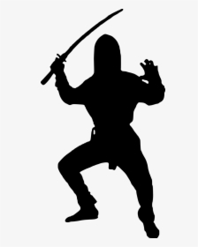 Silhouette, Ninja, Warrior, Fighter, Man, Martial Arts, - Zorro Silhouette, HD Png Download, Free Download