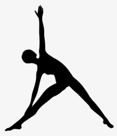 Female Yoga Pose Silhouette - Yoga Silhouette Png, Transparent Png, Free Download