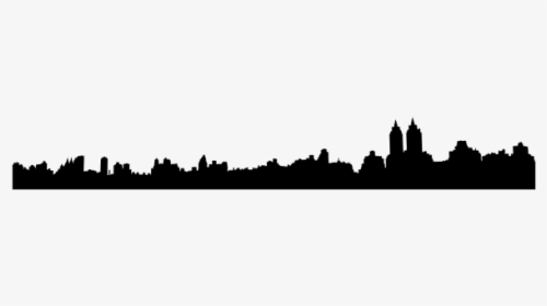 New York Central Park Skyline Silhouette - Silhouette, HD Png Download, Free Download