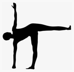 Half Moon Yoga Silhouette, HD Png Download, Free Download
