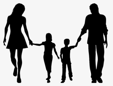 Family Reunion Silhouette Png Pic - Happy Family Family Silhouette Png, Transparent Png, Free Download
