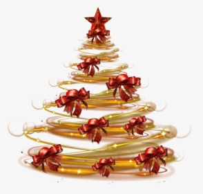 #tree #christmas #christmastree ##silhouette #gold - Christmas Ornament, HD Png Download, Free Download