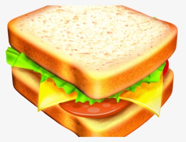 Breakfast Sandwich Cliparts - Ham And Cheese Sandwich Clipart, HD Png Download, Free Download