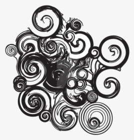 Drawing Illustration Abstract - Black Abstract Art Png, Transparent Png, Free Download