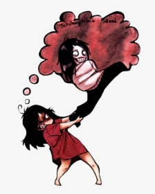 I Found This Old Drawing Of Myself And Jeff The Killer - Cartoon, HD Png Download, Free Download