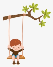 Child On A Swing Clipart - Greeting Card For Dashain, HD Png Download, Free Download