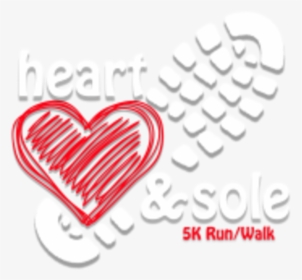 Heart & Sole 5k & 1 Mile Walk - Heart, HD Png Download, Free Download