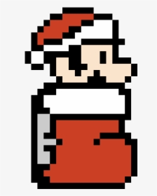 Mario Christmas - Easy Perler Beads Christmas, HD Png Download, Free Download