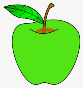Green Apple Clipart Free - Clip Art Green Apple, HD Png Download, Free Download