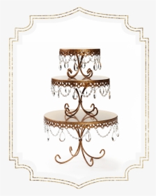 Shop-preview Antique Gold Chandelier Loopy Cake Plates - Cake Stand, HD Png Download, Free Download