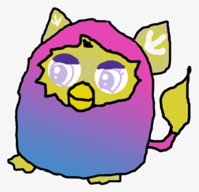 Furby Boom Crystal Series Cartoon Blue To Pink Iulykatvgfurby - Drawing, HD Png Download, Free Download