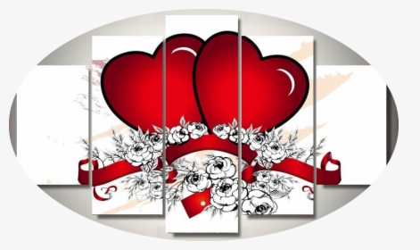 "2 Hearts & Black & White Roses" - My Everything Happy Valentine, HD Png Download, Free Download