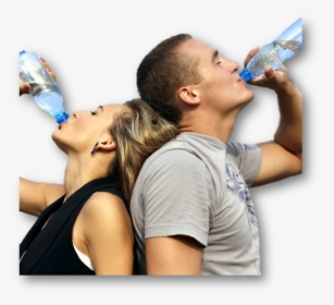 People Drinking Water Png, Transparent Png, Free Download
