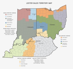 Lester Sales Territory Map - Atlas, HD Png Download, Free Download