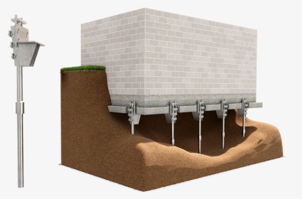 Foundation Underpinning - Push Piers, HD Png Download, Free Download