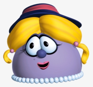 Madame Blueberry Blond Hair - Madame Blueberry Veggie Tales Characters, HD Png Download, Free Download