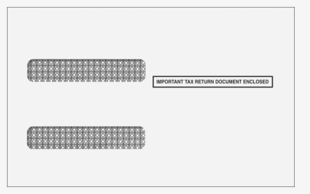 4up W-2 Double Window Envelope - Monochrome, HD Png Download, Free Download