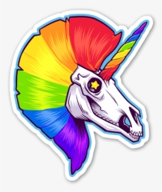 Rainbow Unicorn Sticker, HD Png Download, Free Download