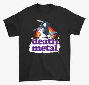 Death Metal Death Riding Pony Over The Rainbow Unicorn - Active Shirt, HD Png Download, Free Download