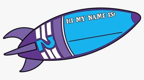 Spaceship Pictures For Kids Cliparts - Rocket Ship Name Tag, HD Png Download, Free Download