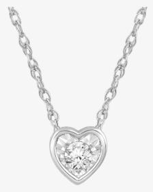 276763 - Bezel Set Heart Shaped Garnet Necklace, HD Png Download, Free Download