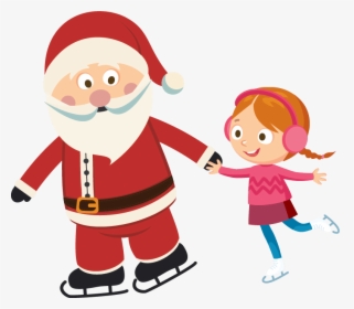 Christmas Ice Skating Clipart, HD Png Download, Free Download