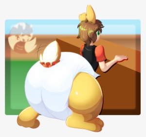 Peter"s Excited Cottontail - Cartoon, HD Png Download, Free Download