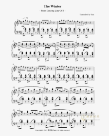 Sheet Music , Png Download - Dancing Line The Winter Sheet Music, Transparent Png, Free Download