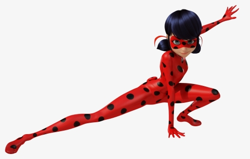 Ladybug Stretch Pose - Miraculous Ladybug Butt, HD Png Download, Free Download