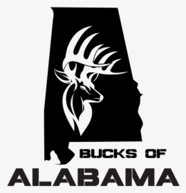 Bucks Of Alabama State Decal - Alabama Decals, HD Png Download, Free Download