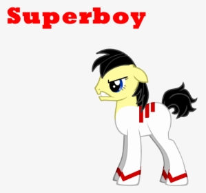 Superboy As A Pony - Cartoon, HD Png Download, Free Download