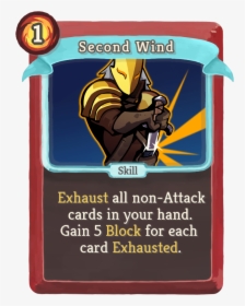Slay The Spire Wiki - Second Wind, HD Png Download, Free Download