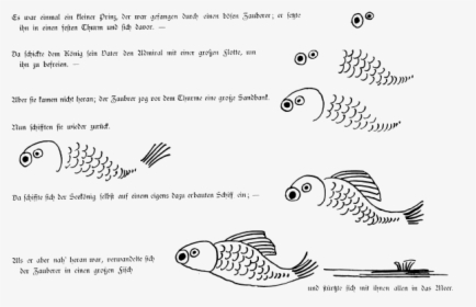 Ink Drawn Fish Vector Illustration - Line Art, HD Png Download, Free Download