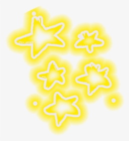 #star #stars #neon #glowing #neonlight #yellow - Parallel, HD Png Download, Free Download