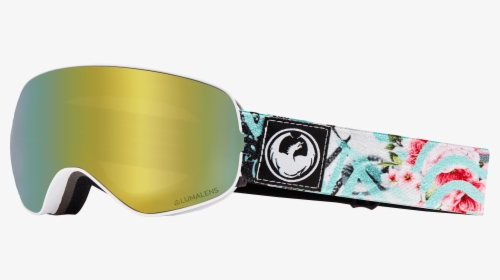 Flaunt With Lumalens Gold Ionized Dark Smoke Lens - Women Dragon Snow Goggles, HD Png Download, Free Download