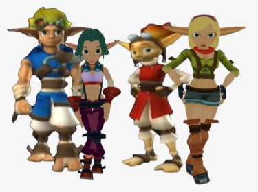 Jak X Keira Hagai And Daxter X Tess Together - Jak And Keira, HD Png Download, Free Download