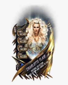 Wwesc S6 Charlotte Flair Vanguard - Wwe Supercard Vanguard Cards, HD Png Download, Free Download