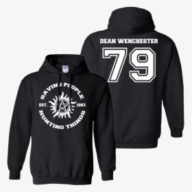 Supernatural Dean Winchester Pullover Hoodie Black - Hoodie, HD Png Download, Free Download