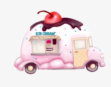 Ice Cream Art - Ice Cream Parlor Clipart, HD Png Download, Free Download
