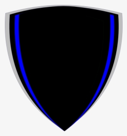Black Shield Png - Black And Blue Shield Png, Transparent Png, Free Download
