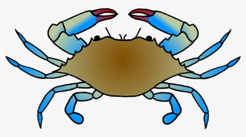 Clip Art Black And White Download Crab Transparent - Blue Crab Drawing Easy, HD Png Download, Free Download