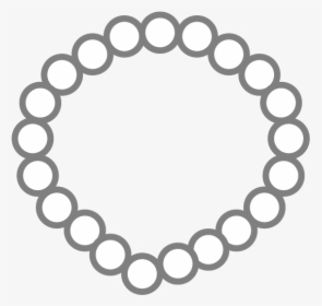 Beads Necklace Outline, HD Png Download, Free Download