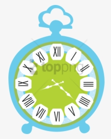 Free Png Alice In Wonderland Border Clock Png Image - Clipart Alice No Pais Das Maravilhas, Transparent Png, Free Download