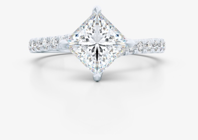 A Unique, East West Princess Cut Solitaire - Unique Princess Cut Engagement Rings Rose Gold, HD Png Download, Free Download