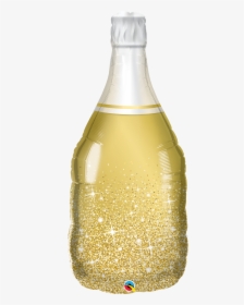 39"q Champagne / Wine Bottle Golden - Gold Champagne Bottle Balloon, HD Png Download, Free Download