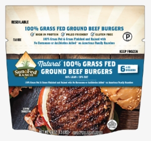Frozen Natural Grass Fed Ground Beef Burgers 80/20, HD Png Download, Free Download